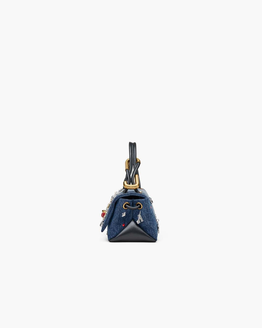 The Trinket Charm Denim Mini Dual Bag Medium Wash Multi - Marc Jacobs
