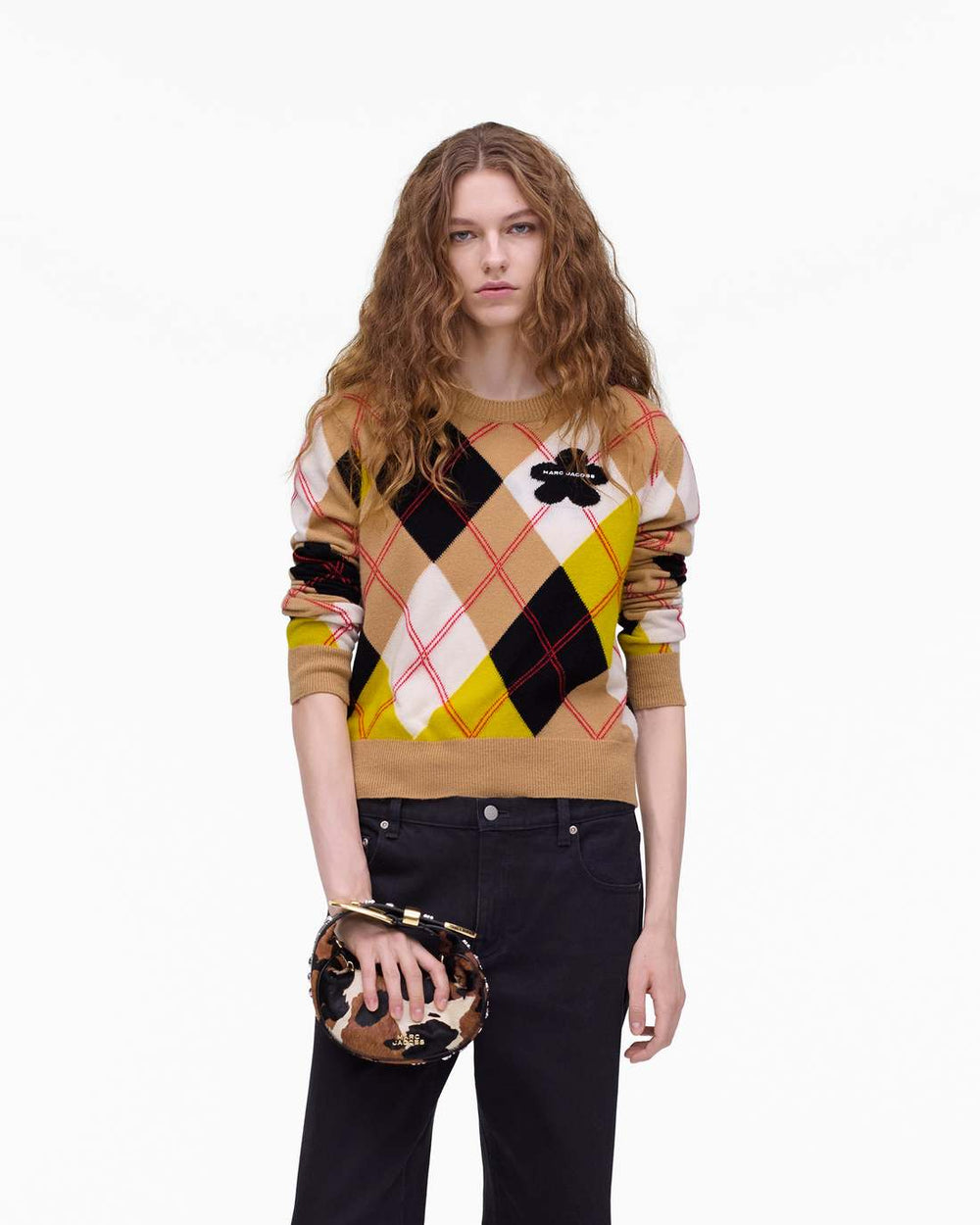 The Cow Haircalf Party Bag Mocha Multi - Marc Jacobs