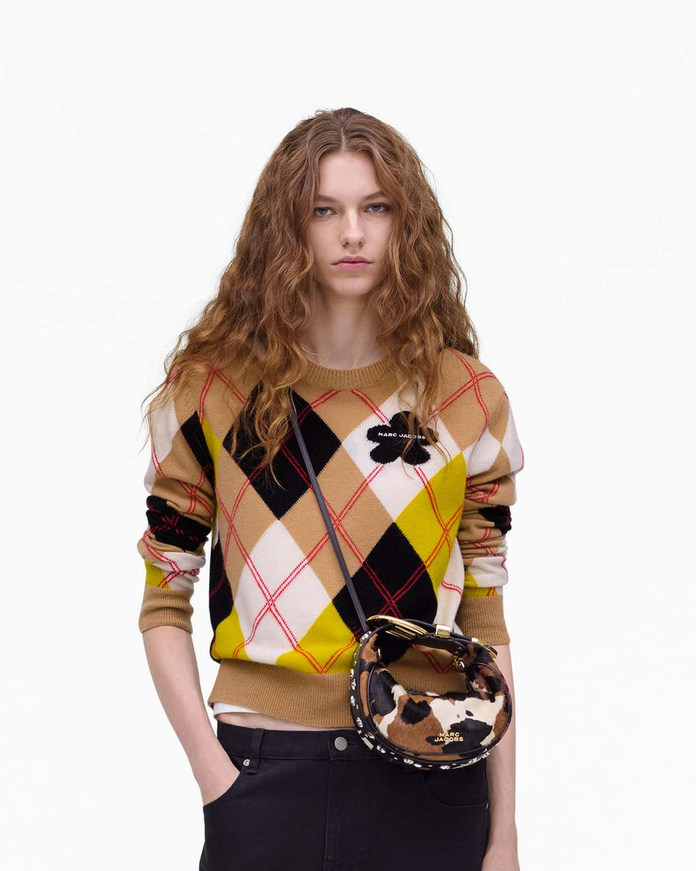 The Cow Haircalf Party Bag Mocha Multi - Marc Jacobs