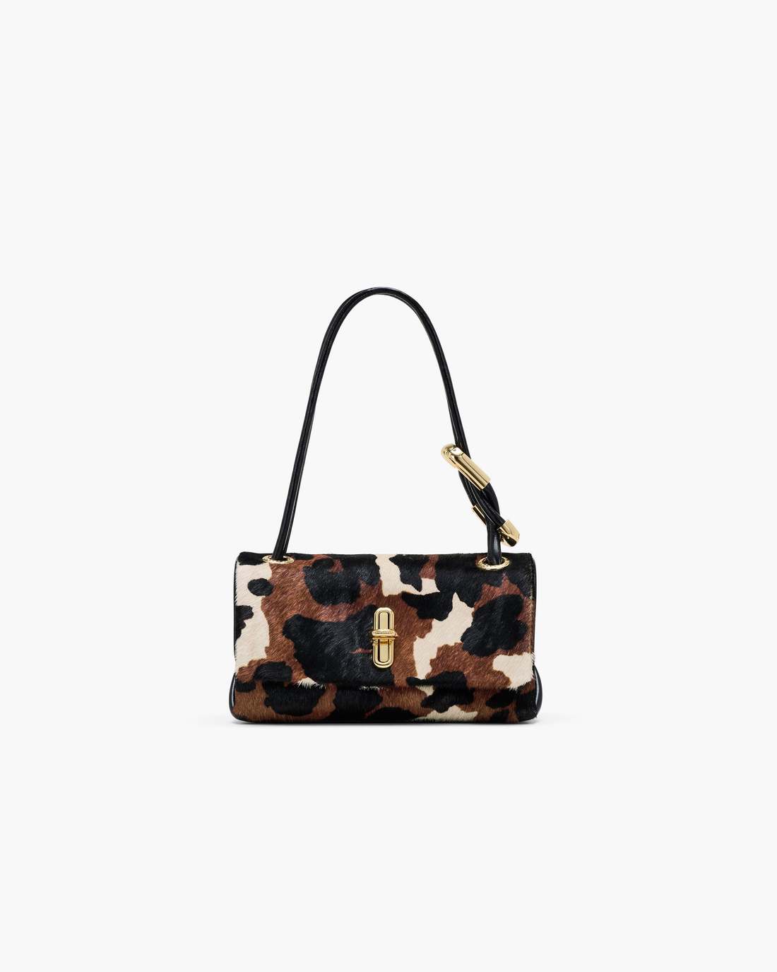 The Cow Haircalf Mini Dual Shoulder Bag Mocha Multi - Marc Jacobs
