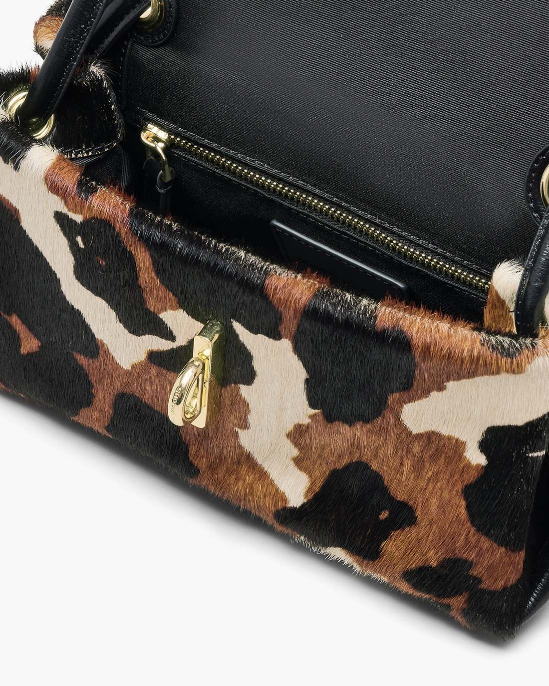 The Cow Haircalf Mini Dual Shoulder Bag Mocha Multi - Marc Jacobs