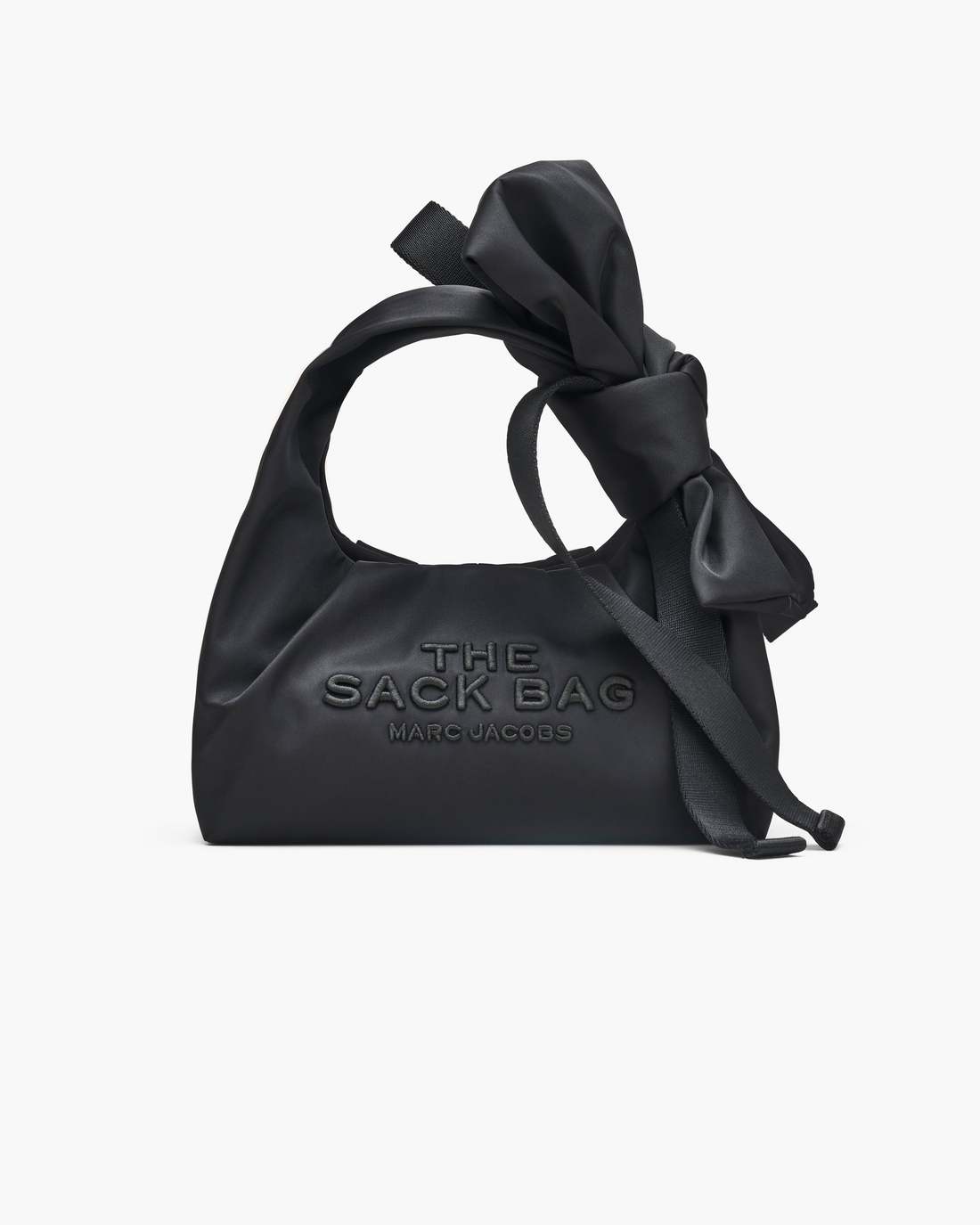 The Bow Nylon Mini Sack Bag Black - Marc Jacobs