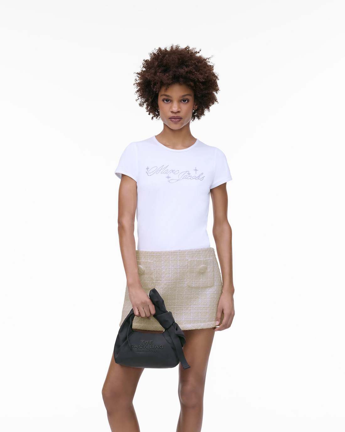 The Bow Nylon Mini Sack Bag Black - Marc Jacobs