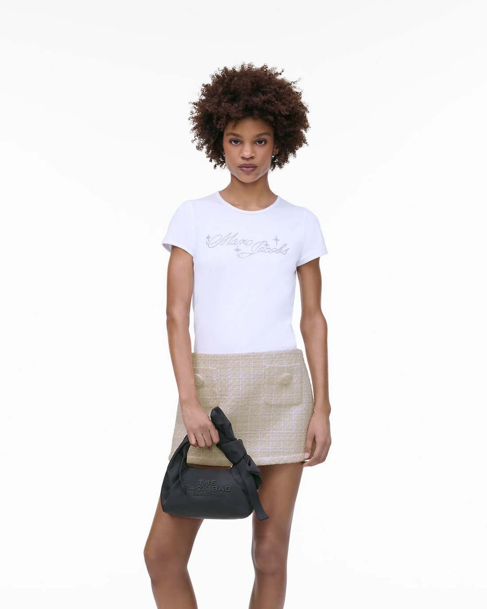The Bow Nylon Mini Sack Bag Black - Marc Jacobs