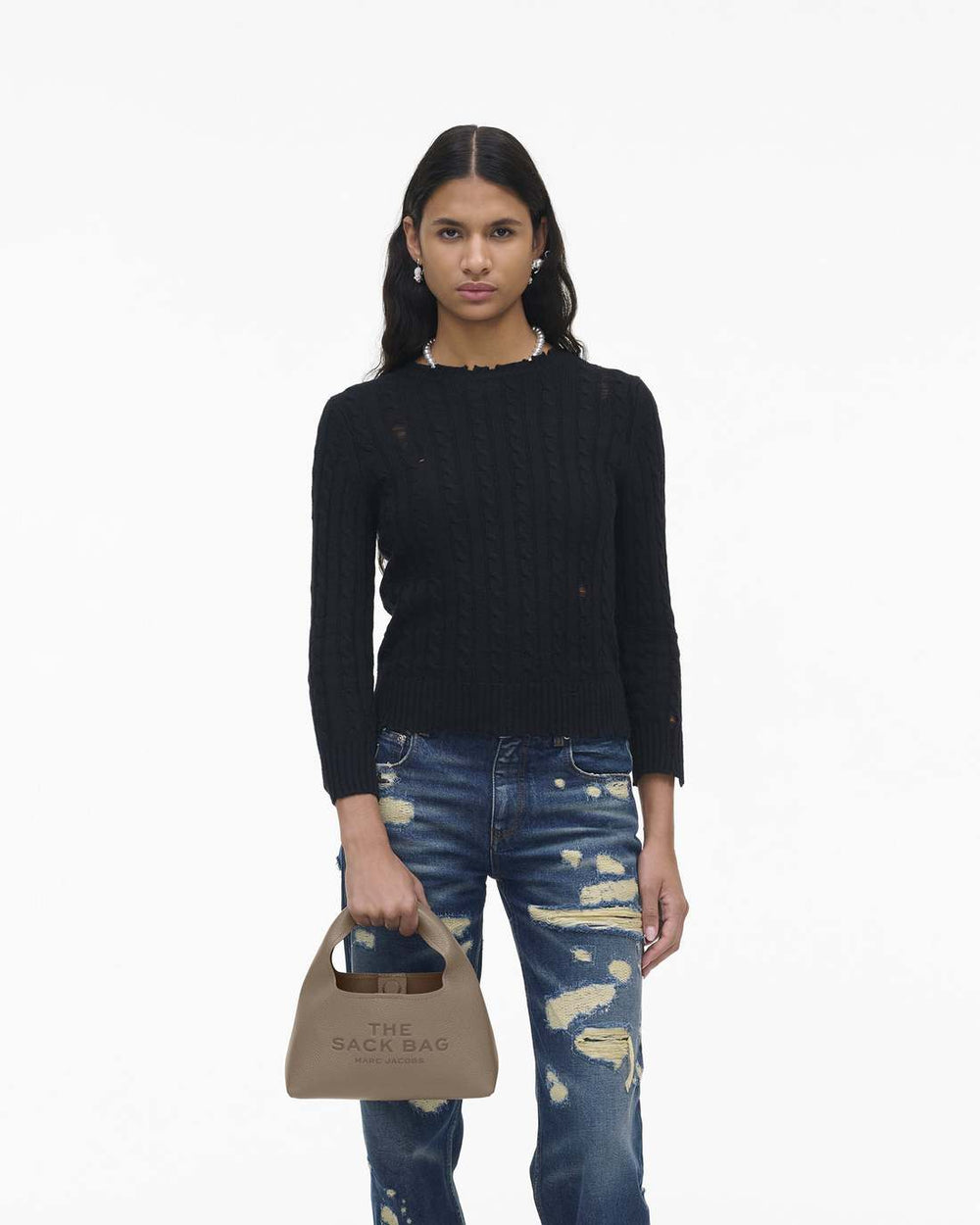 The Mini Sack Bag Cement - Marc Jacobs