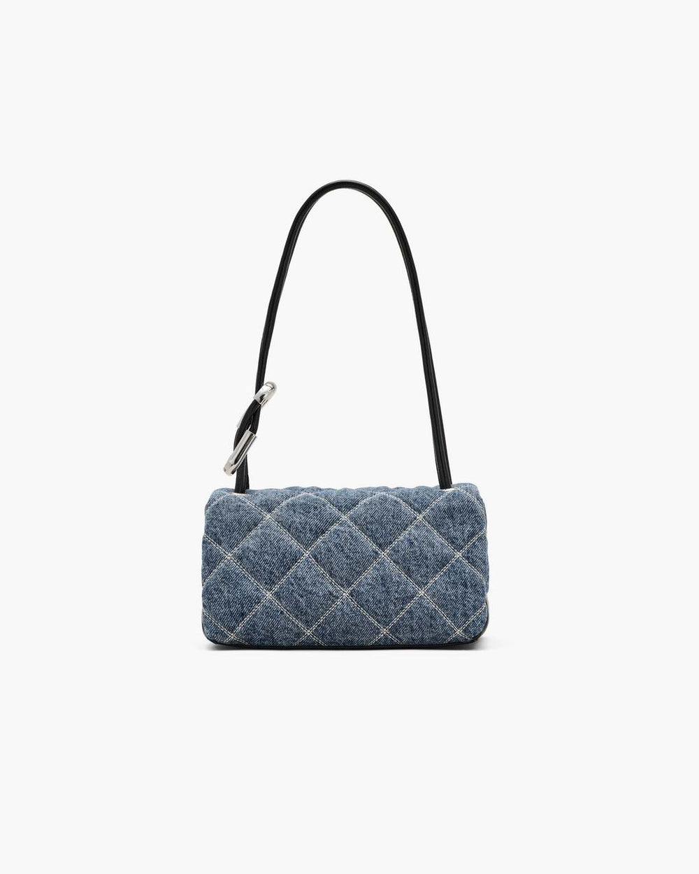 The Quilted Denim Mini Dual Shoulder Bag Light Wash Indigo - Marc Jacobs