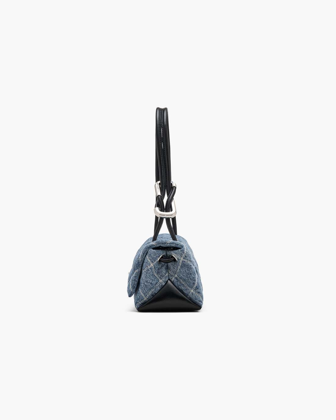 The Quilted Denim Mini Dual Shoulder Bag Light Wash Indigo - Marc Jacobs