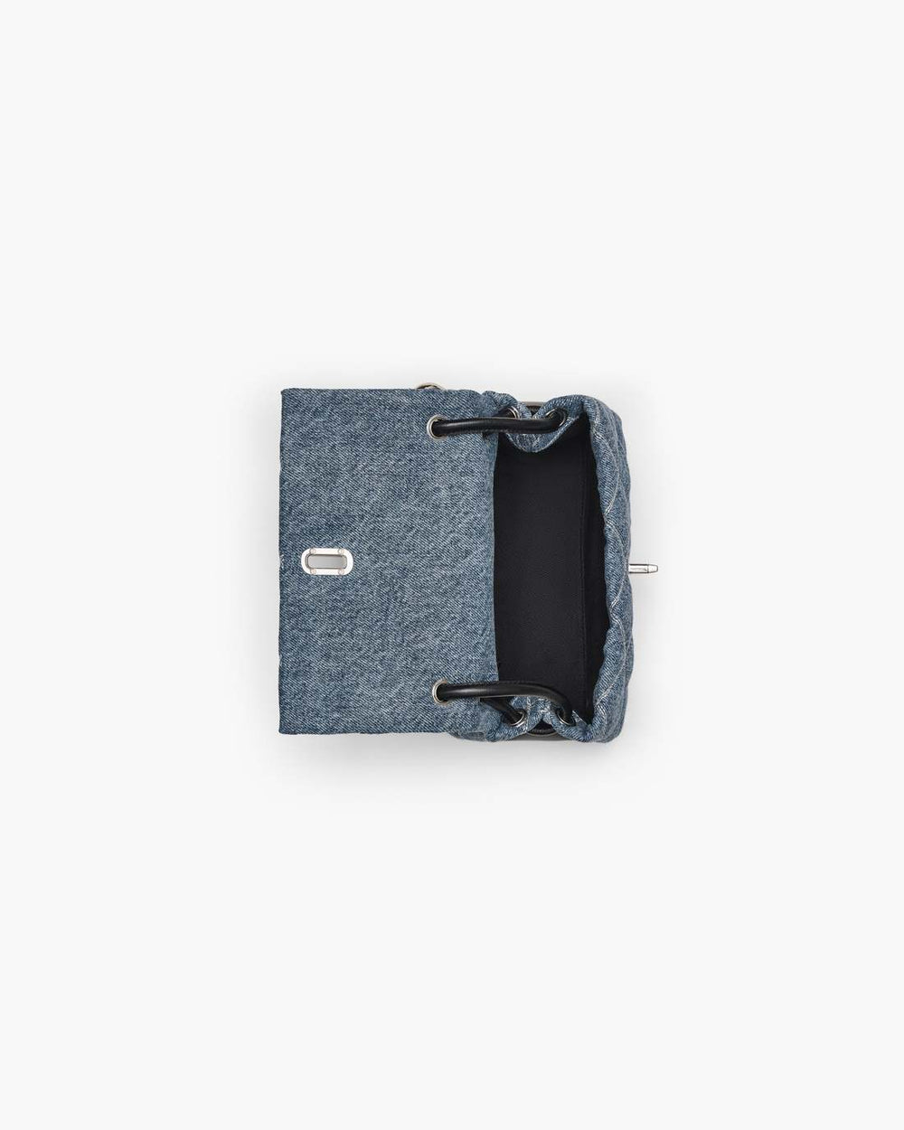 The Quilted Denim Mini Dual Shoulder Bag Light Wash Indigo - Marc Jacobs