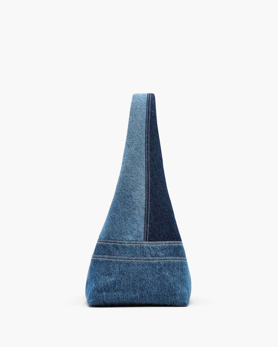 The Patchwork Denim Sack Bag Blue Denim - Marc Jacobs