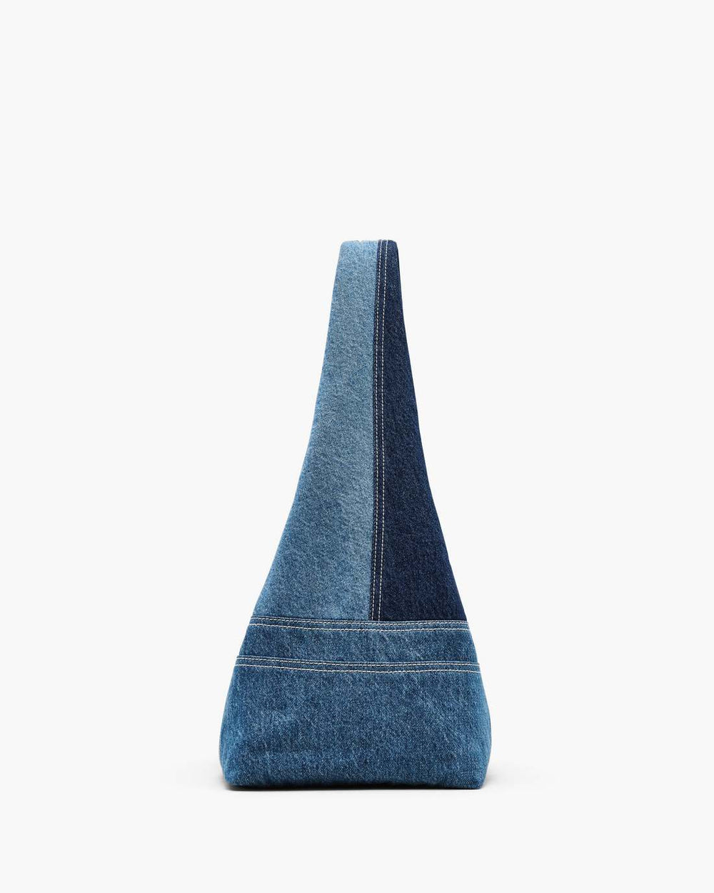 The Patchwork Denim Sack Bag Blue Denim - Marc Jacobs