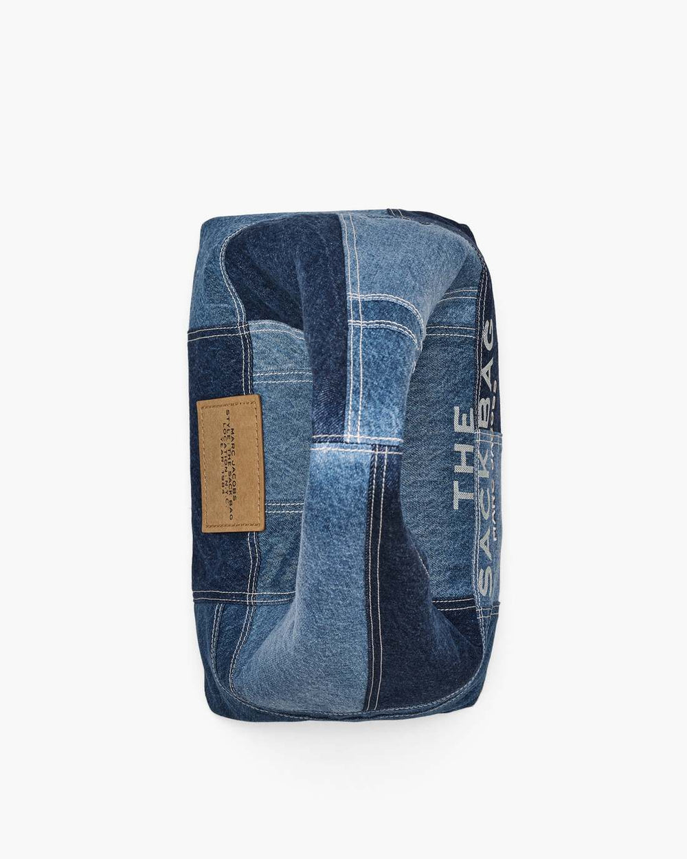 The Patchwork Denim Sack Bag Blue Denim - Marc Jacobs