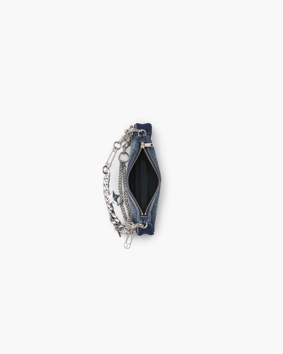 The Faded Denim Charm Shoulder Bag Faded Vintage Indigo - Marc Jacobs