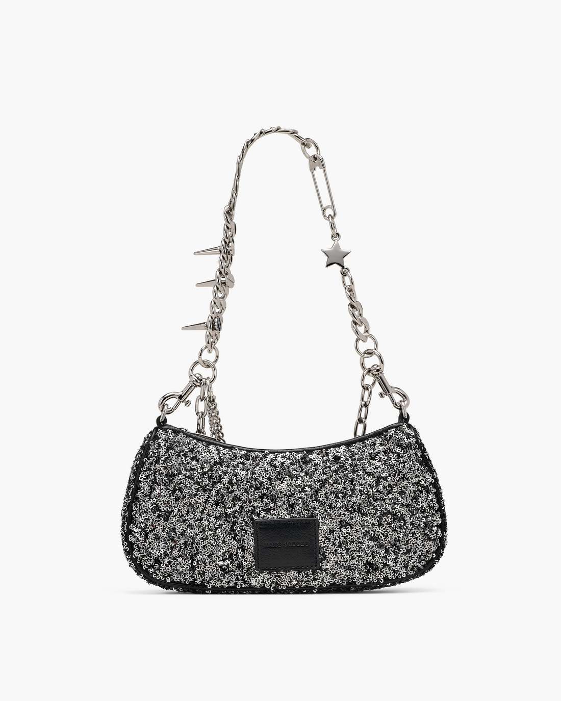 The Sequin Charm Shoulder Bag Silver - Marc Jacobs