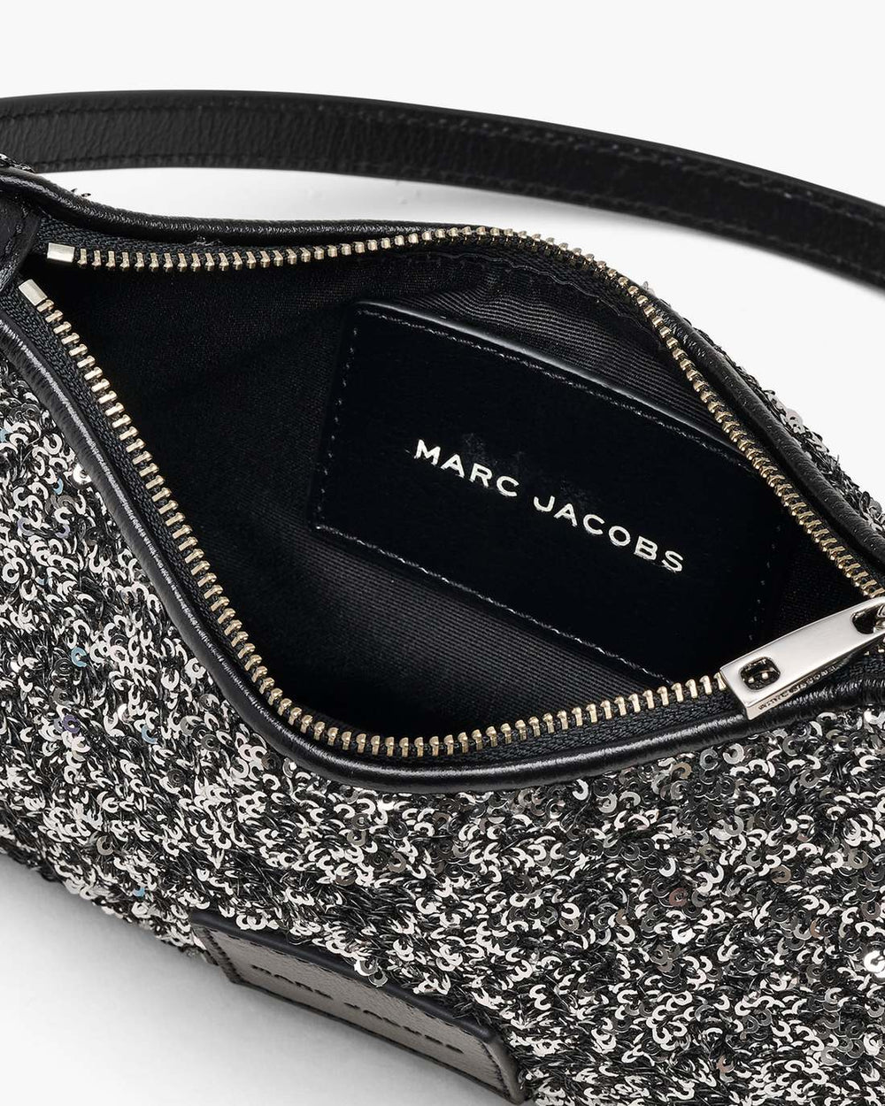 The Sequin Charm Shoulder Bag Silver - Marc Jacobs