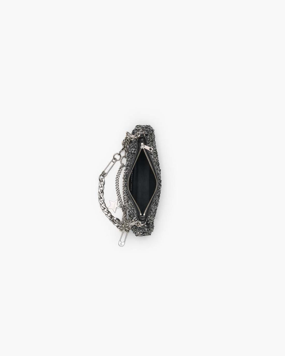 The Sequin Charm Shoulder Bag Silver - Marc Jacobs