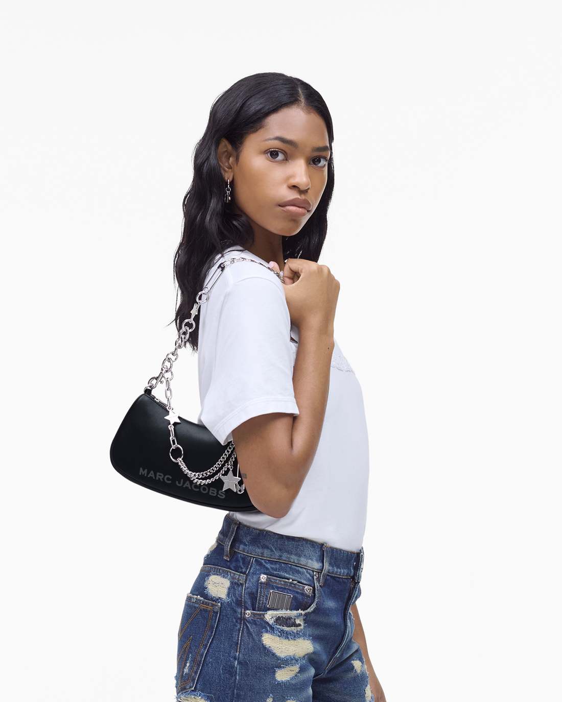 The Star Charm Shoulder Bag Black - Marc Jacobs