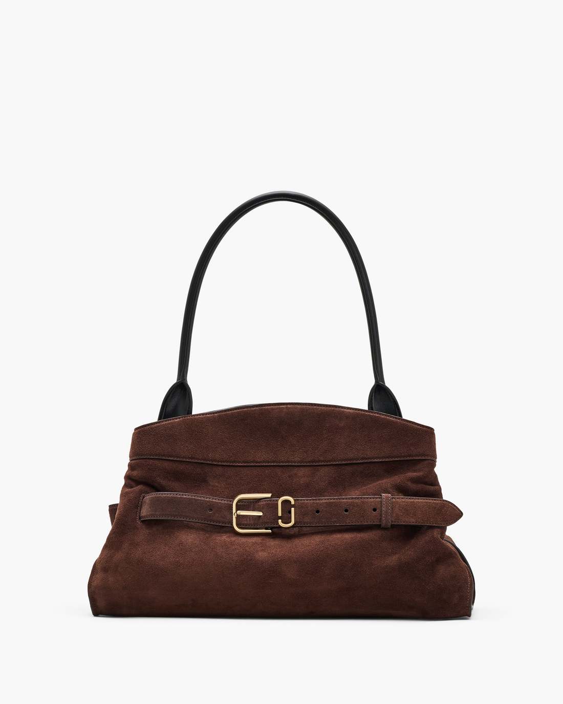 The Suede Dakota Satchel Dark Brown - Marc Jacobs