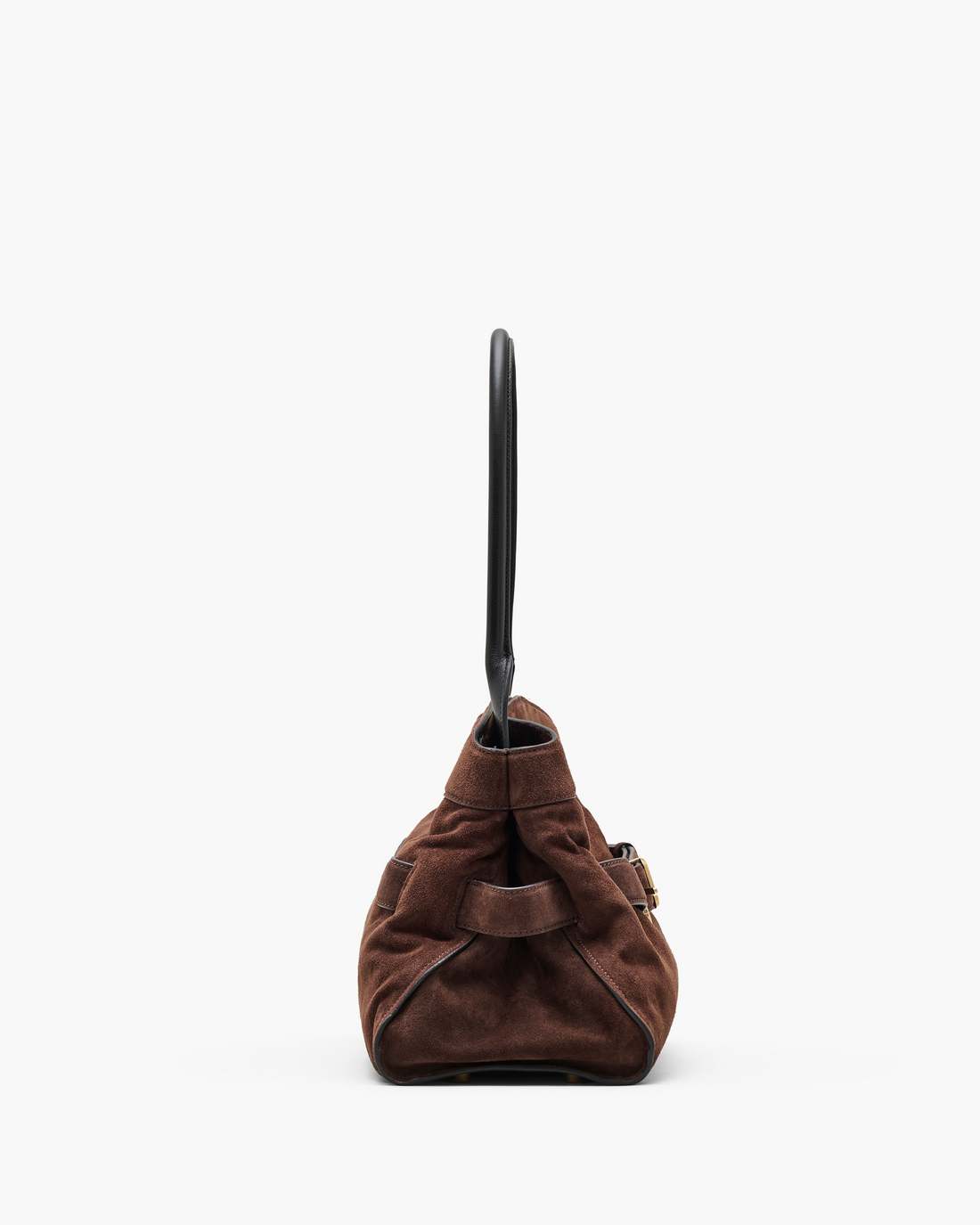 The Suede Dakota Satchel Dark Brown - Marc Jacobs