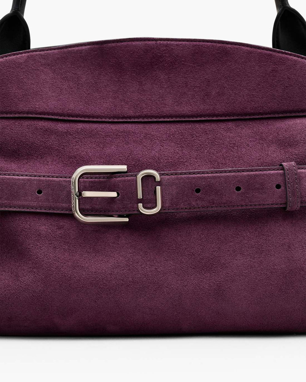 The Suede Dakota Satchel Dark Plum - Marc Jacobs