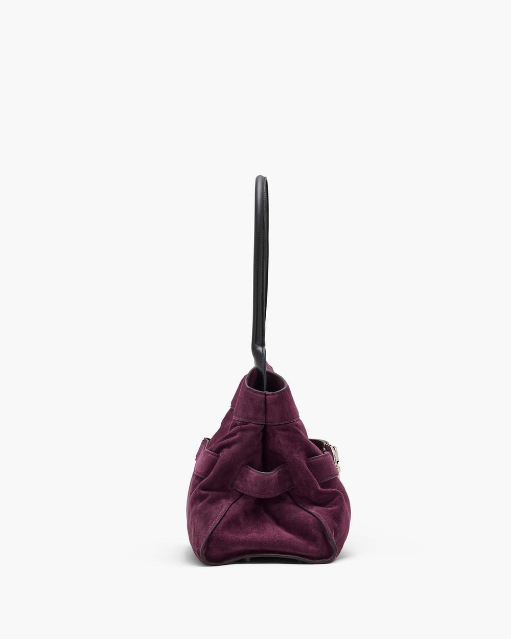 The Suede Dakota Satchel Dark Plum - Marc Jacobs