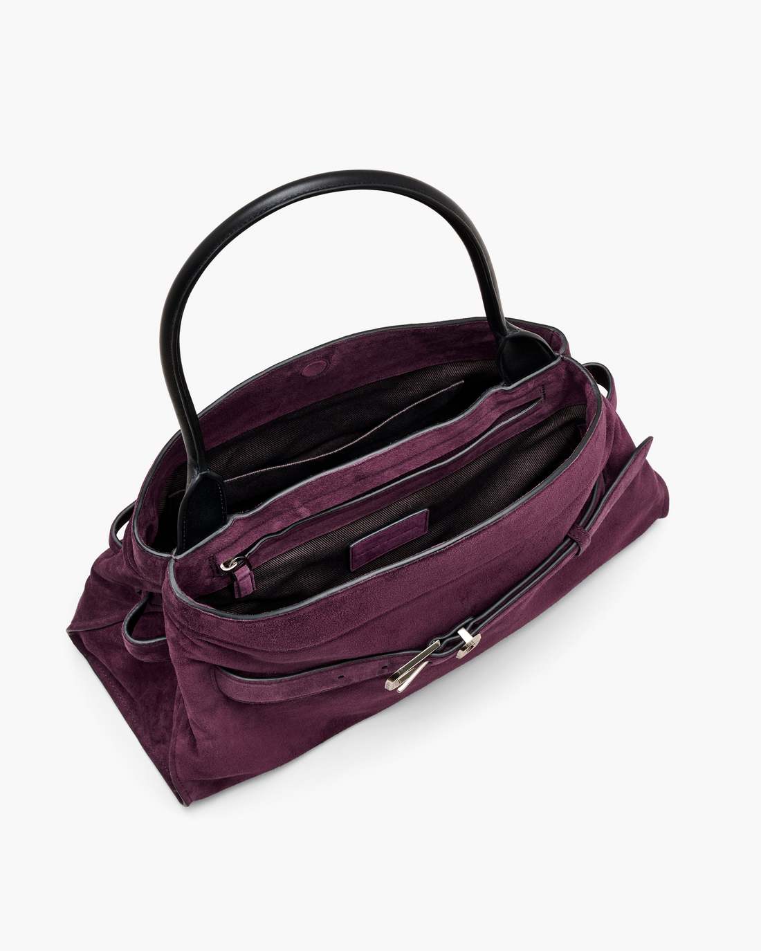 The Suede Dakota Satchel Dark Plum - Marc Jacobs