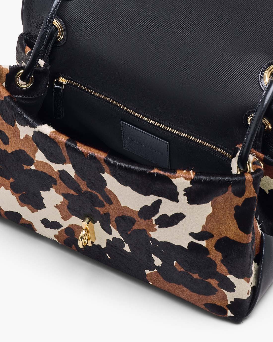 The Cow Haircalf Large Dual Bag Mocha Multi - Marc Jacobs