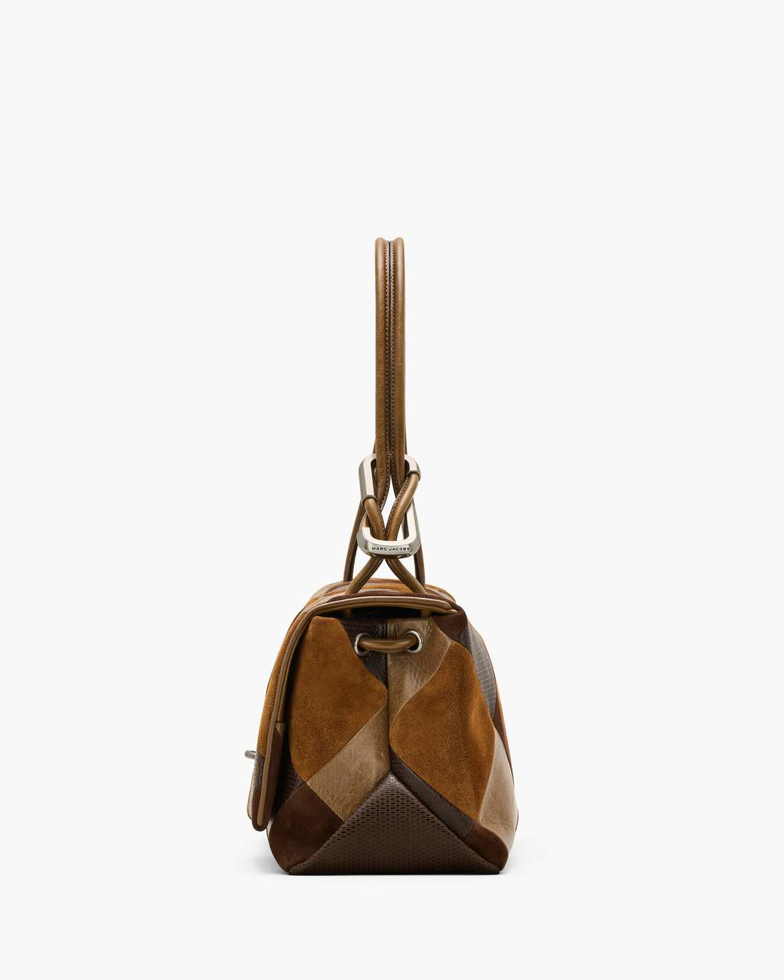 The Suede Patchwork Large Dual Bag Brown Multi - Marc Jacobs