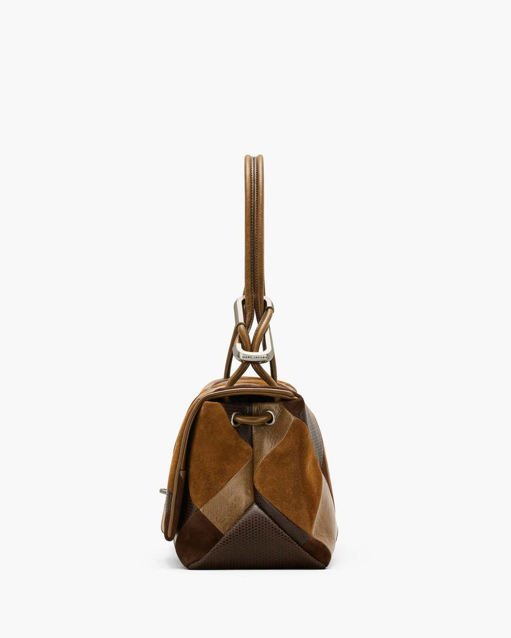 The Suede Patchwork Large Dual Bag Brown Multi - Marc Jacobs