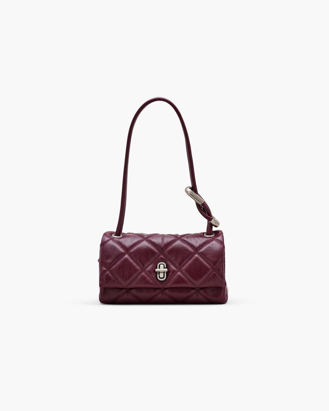 The Quilted Mini Dual Shoulder Bag Dark Plum - Marc Jacobs