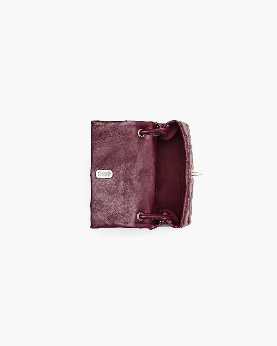 The Quilted Mini Dual Shoulder Bag Dark Plum - Marc Jacobs