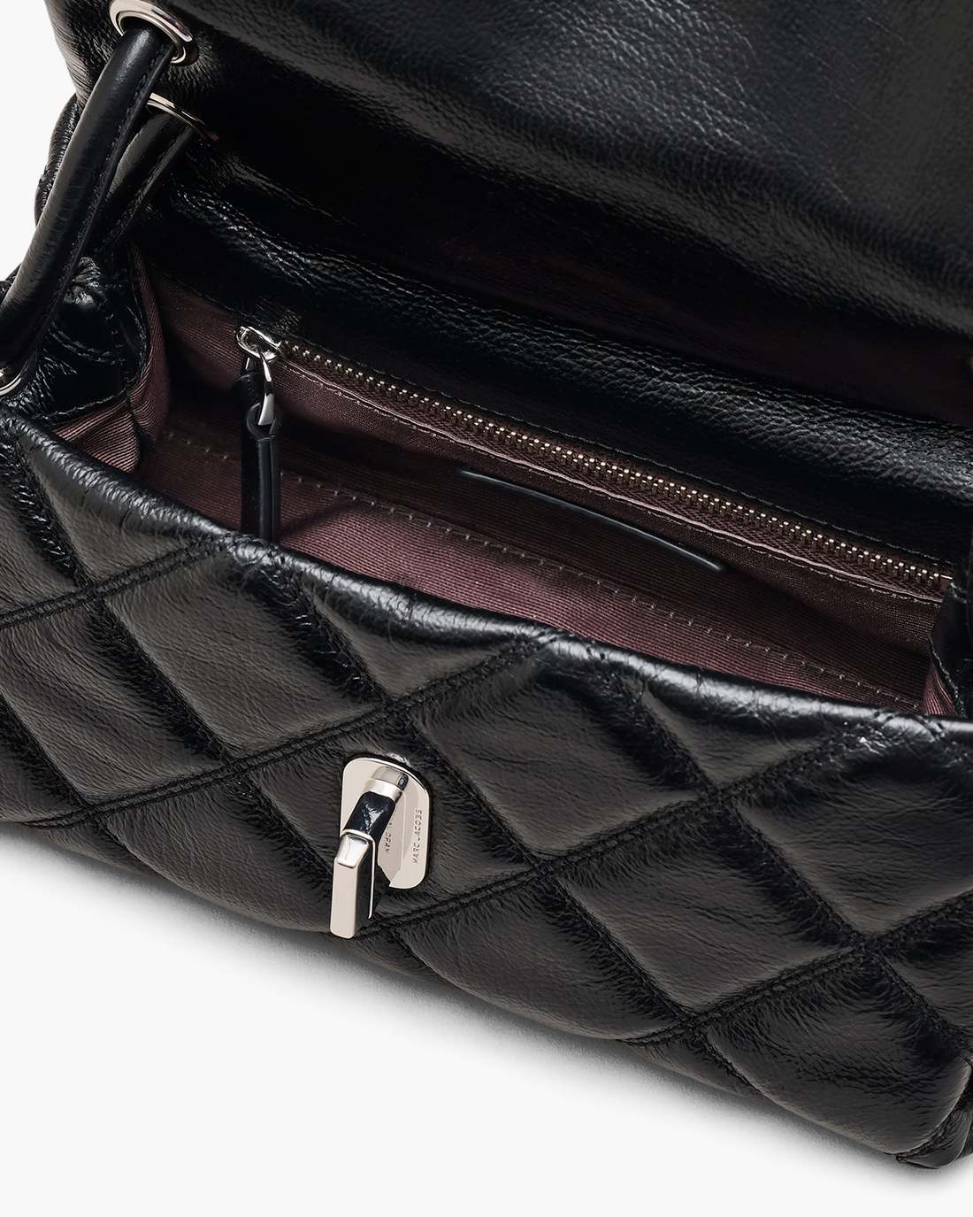 The Quilted Mini Dual Shoulder Bag Black - Marc Jacobs
