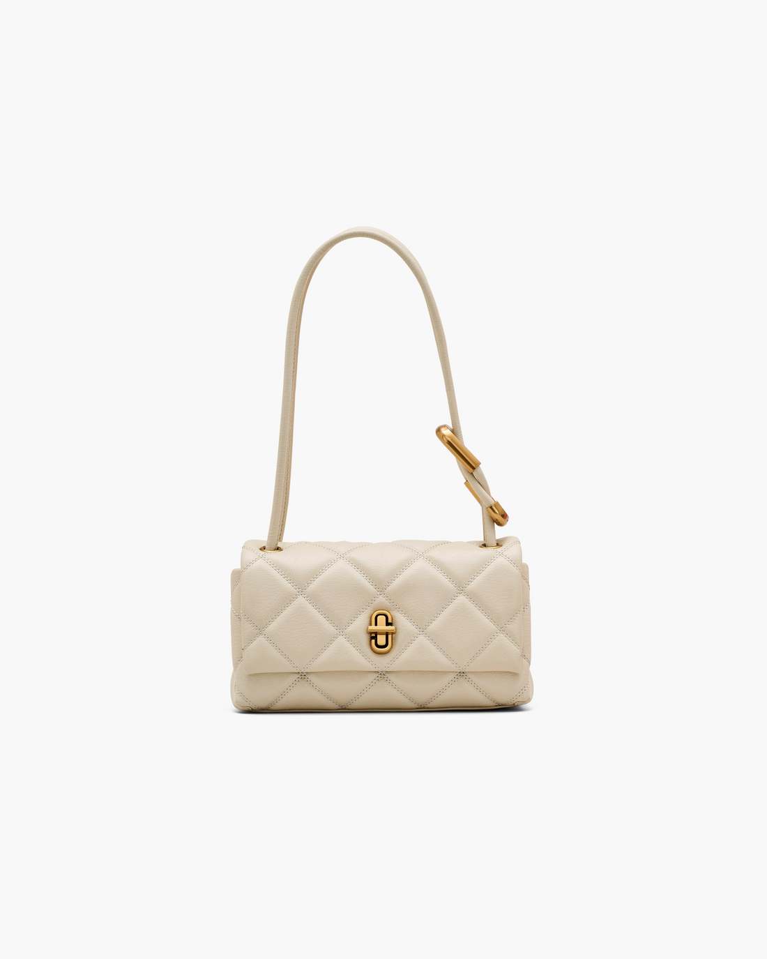 The Quilted Mini Dual Shoulder Bag Cloud White - Marc Jacobs