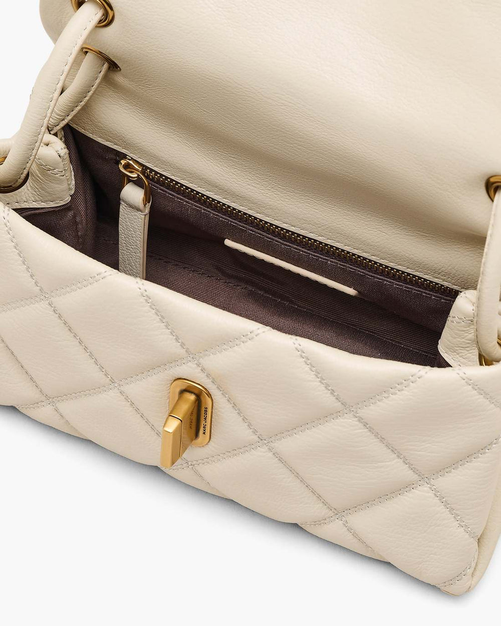 The Quilted Mini Dual Shoulder Bag Cloud White - Marc Jacobs