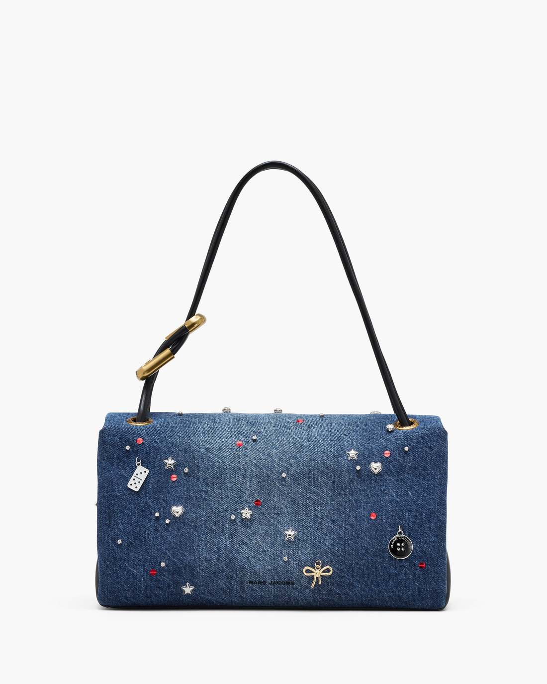 The Trinket Charm Denim Large Dual Bag Medium Wash Multi - Marc Jacobs