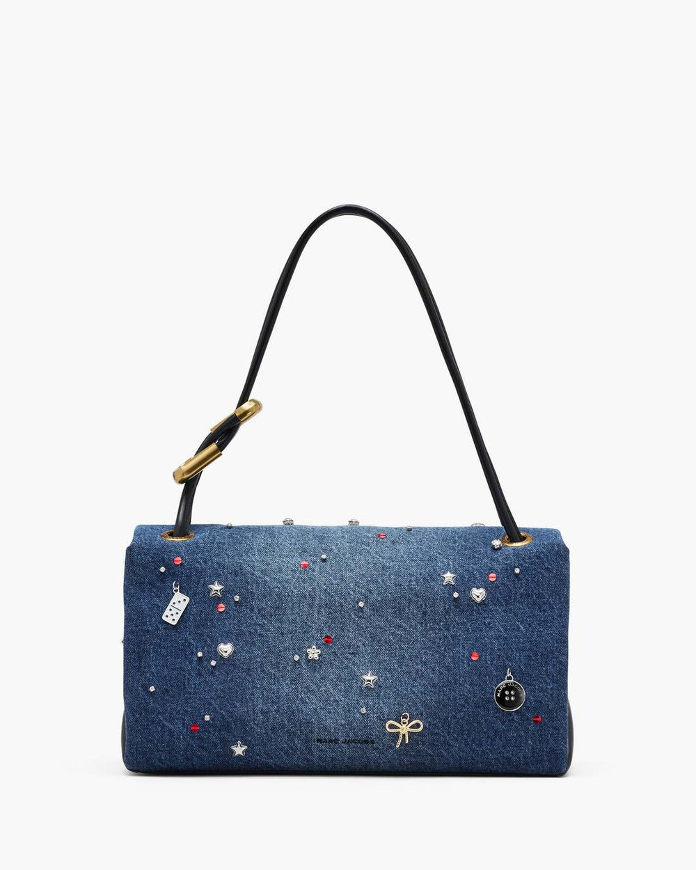 The Trinket Charm Denim Large Dual Bag Medium Wash Multi - Marc Jacobs