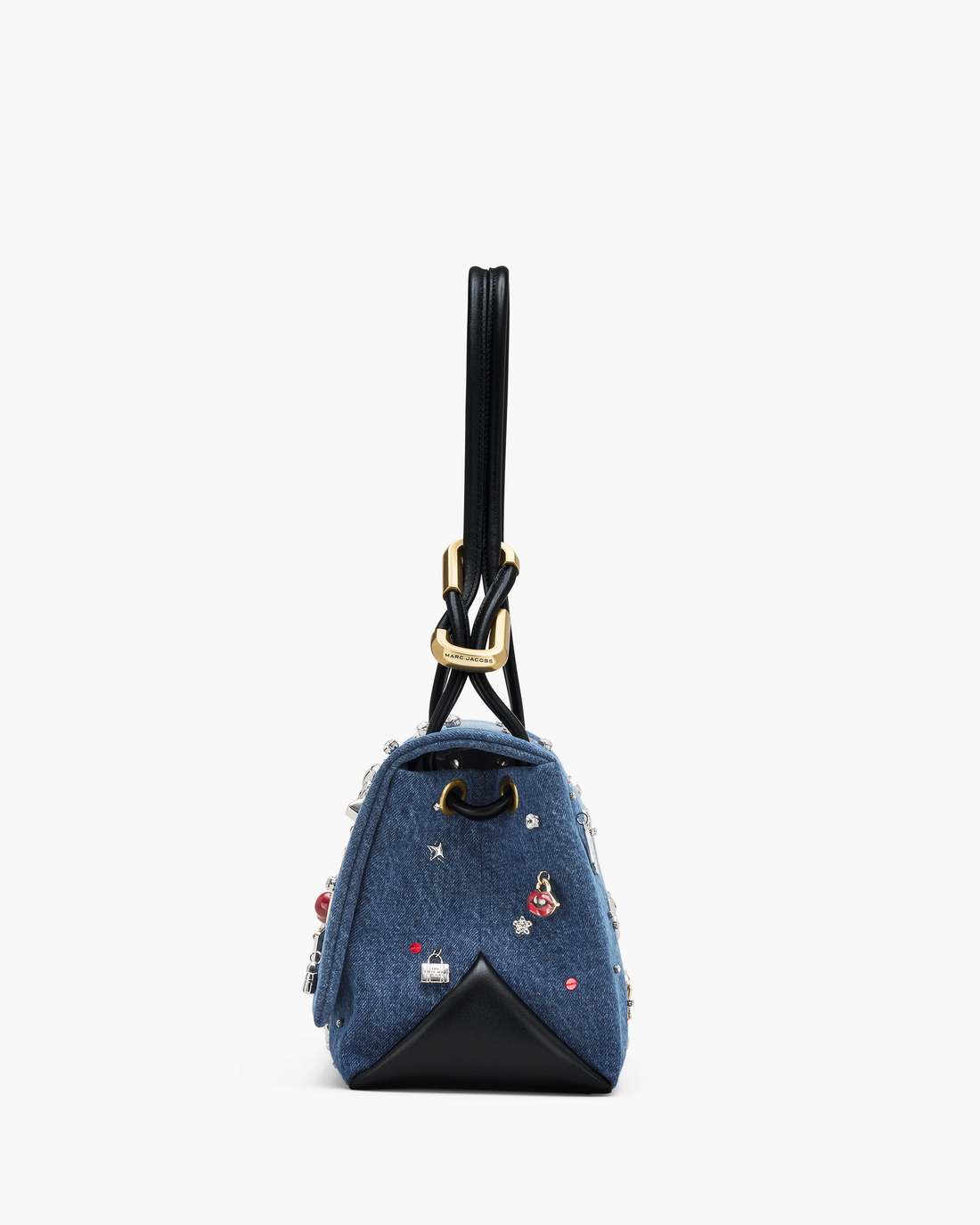 The Trinket Charm Denim Large Dual Bag Medium Wash Multi - Marc Jacobs