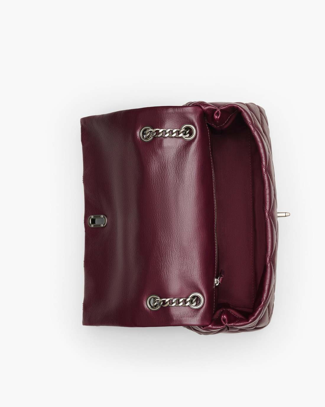 The Quilted Dual Convertible Shoulder Bag Dark Plum - Marc Jacobs