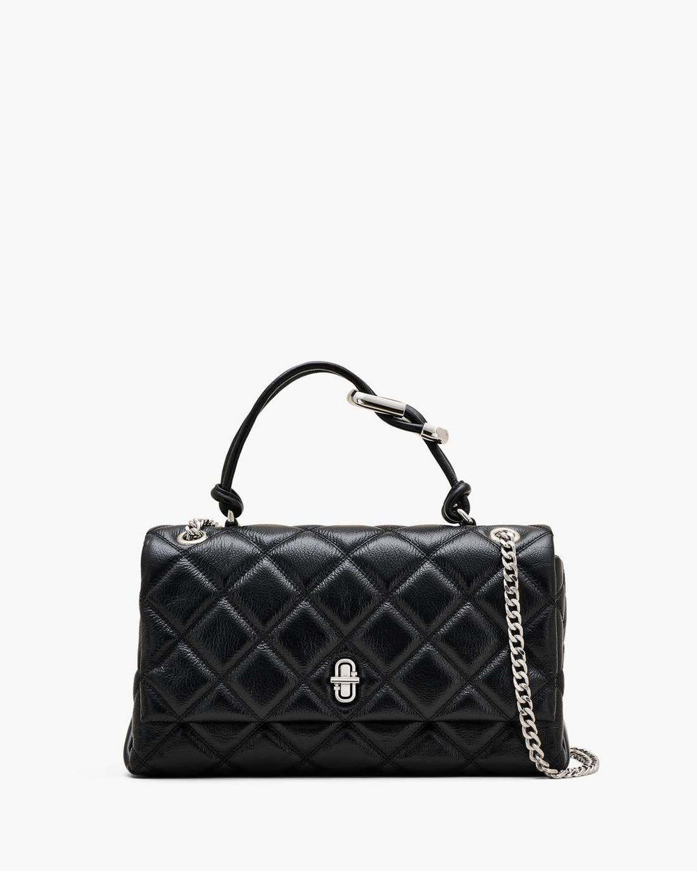 The Quilted Dual Convertible Shoulder Bag Black - Marc Jacobs