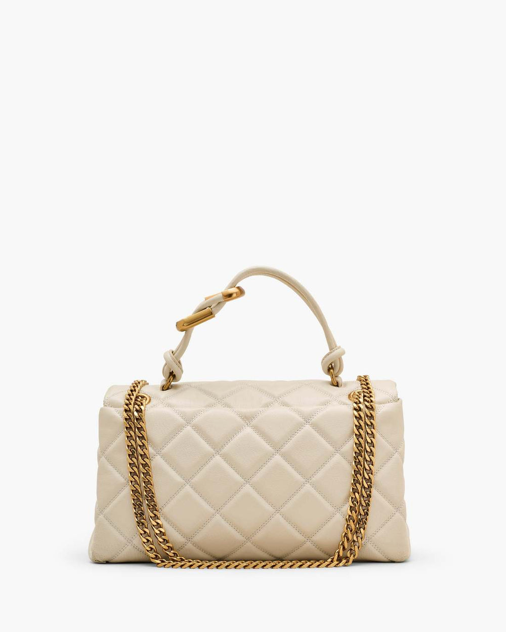 The Quilted Dual Convertible Shoulder Bag Cloud White - Marc Jacobs