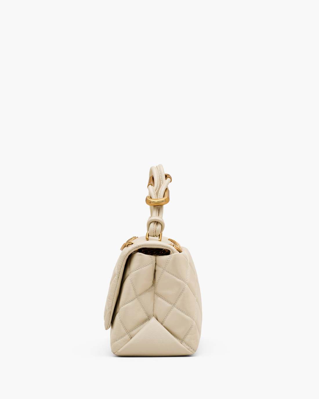 The Quilted Dual Convertible Shoulder Bag Cloud White - Marc Jacobs
