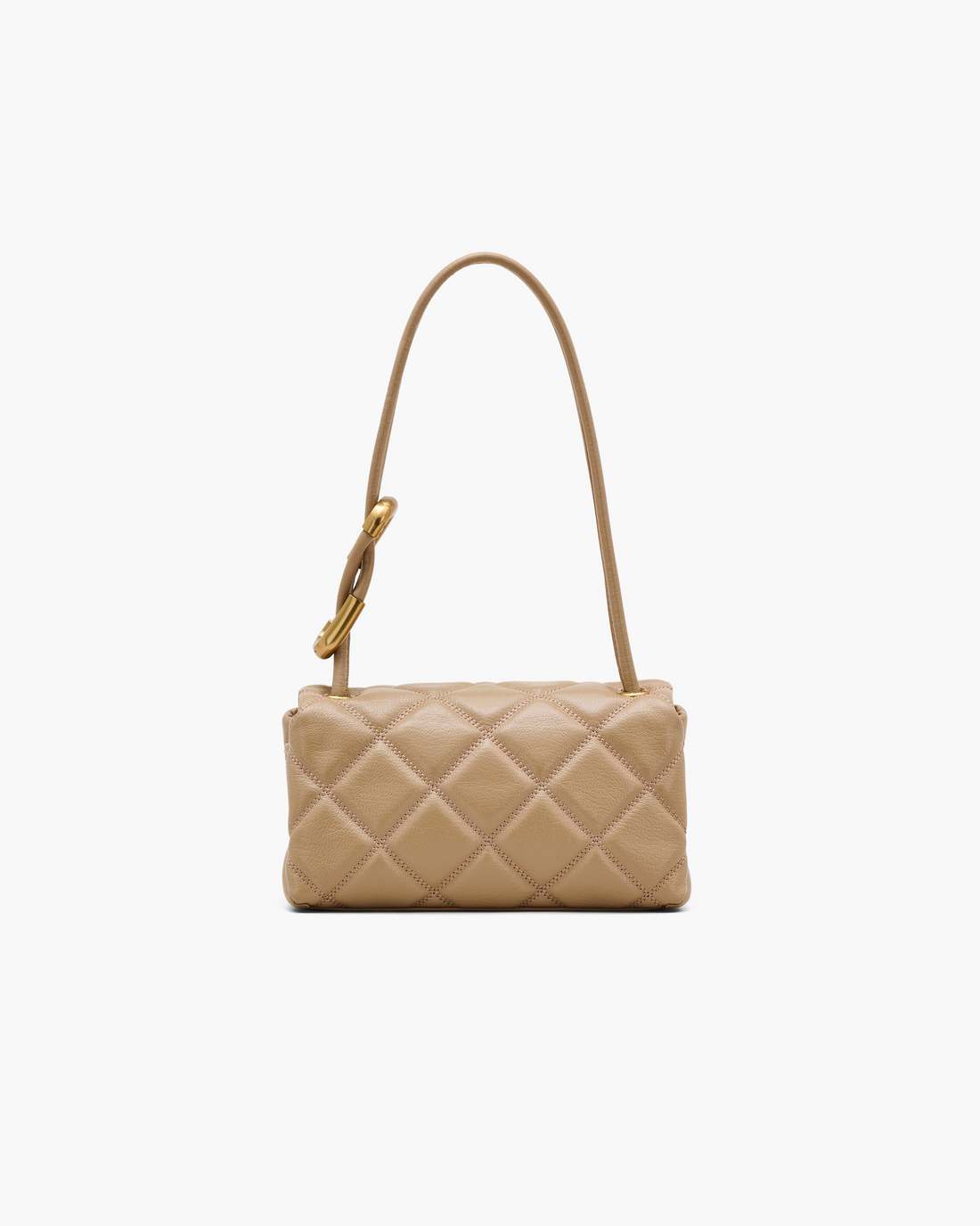 The Quilted Mini Dual Shoulder Bag Camel - Marc Jacobs
