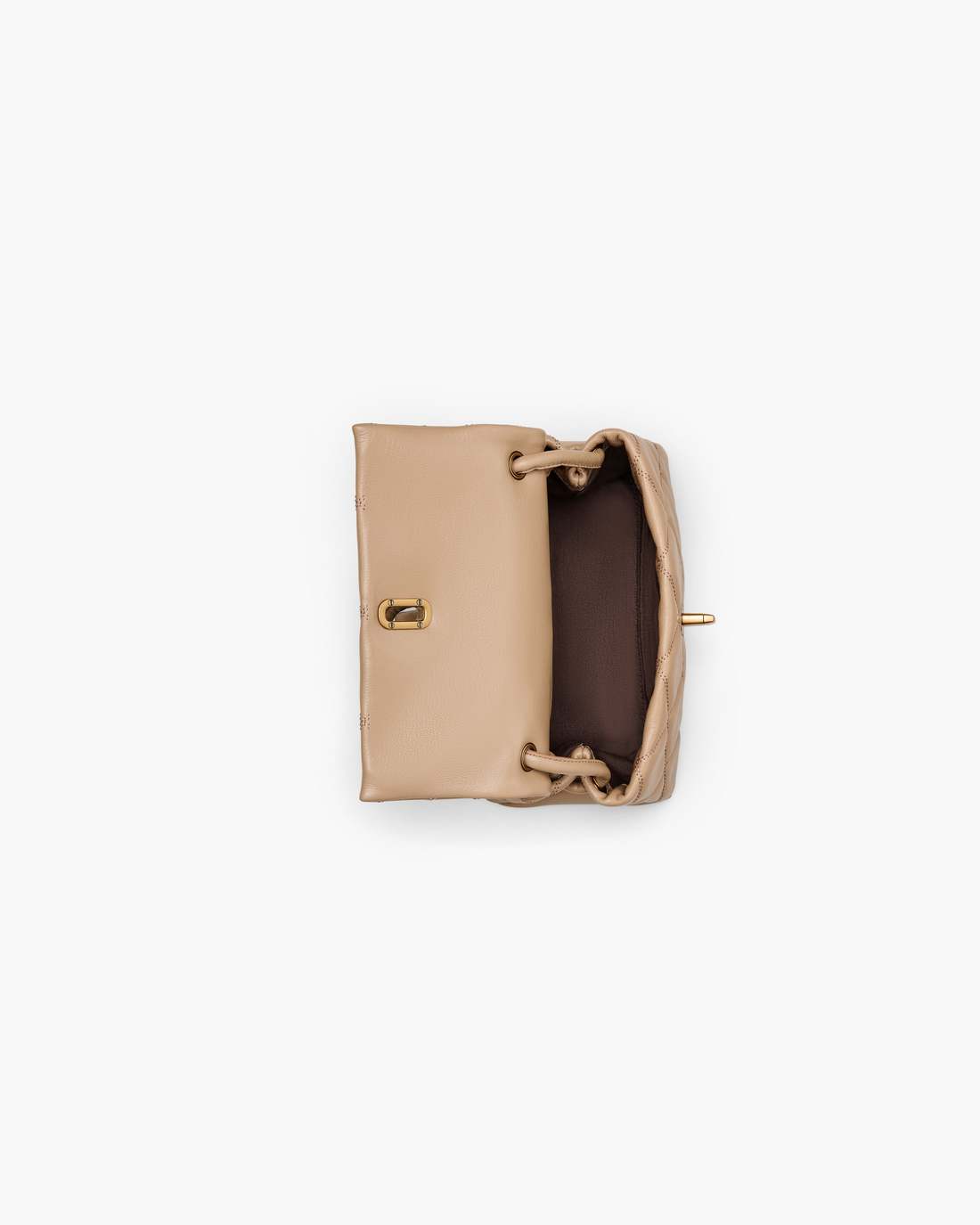 The Quilted Mini Dual Shoulder Bag Camel - Marc Jacobs