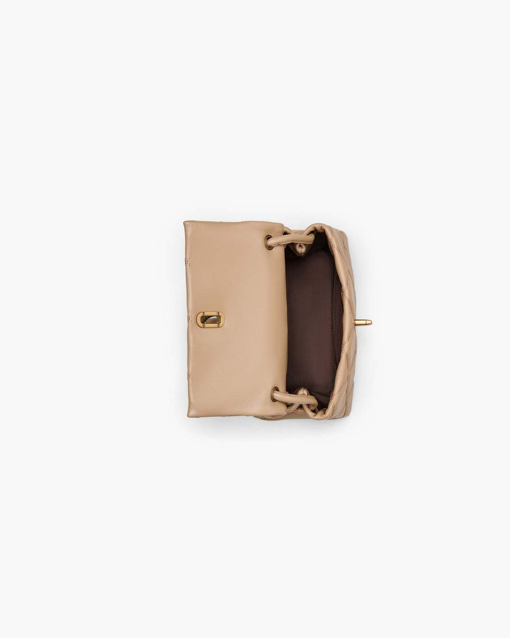 The Quilted Mini Dual Shoulder Bag Camel - Marc Jacobs