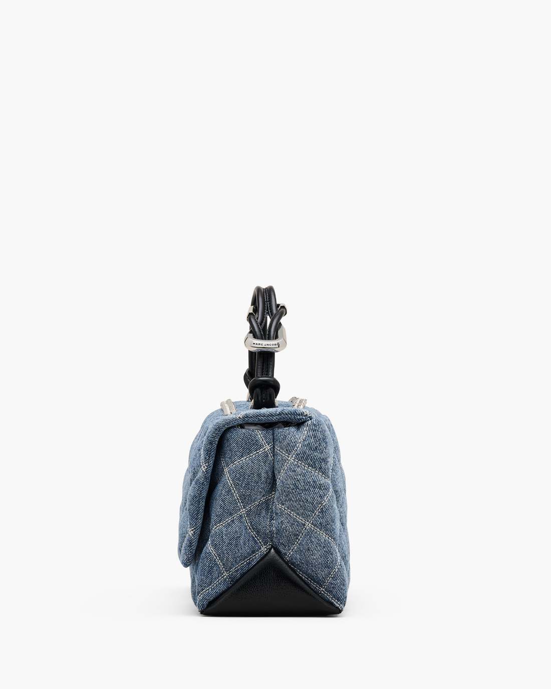 The Quilted Denim Dual Convertible Shoulder Bag Light Wash Indigo - Marc Jacobs