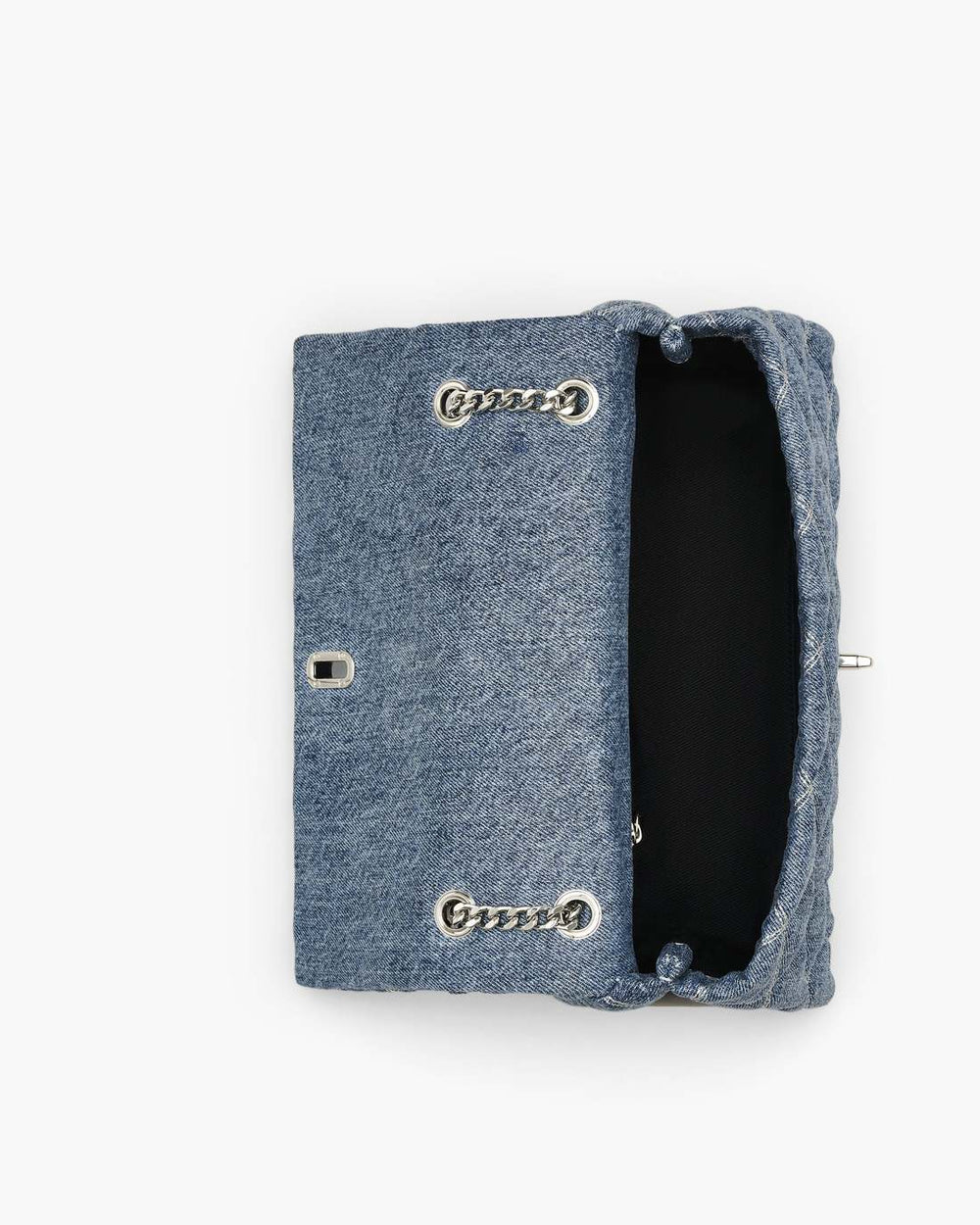 The Quilted Denim Dual Convertible Shoulder Bag Light Wash Indigo - Marc Jacobs
