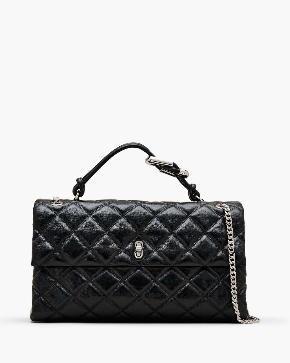 The Quilted XL Dual Convertible Shoulder Bag Black - Marc Jacobs