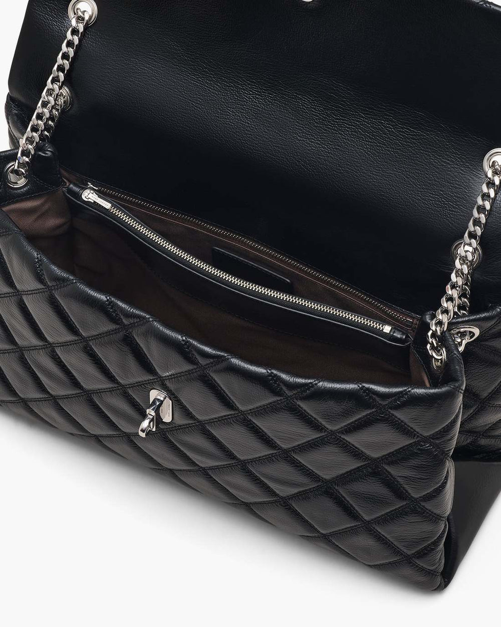 The Quilted XL Dual Convertible Shoulder Bag Black - Marc Jacobs
