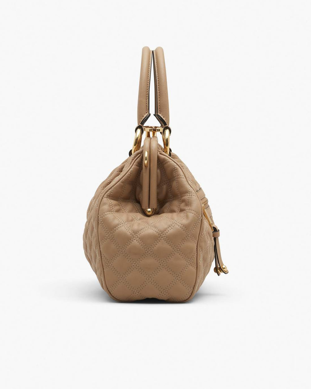 Re-Edition Quilted Leather Stam Bag Camel - Marc Jacobs