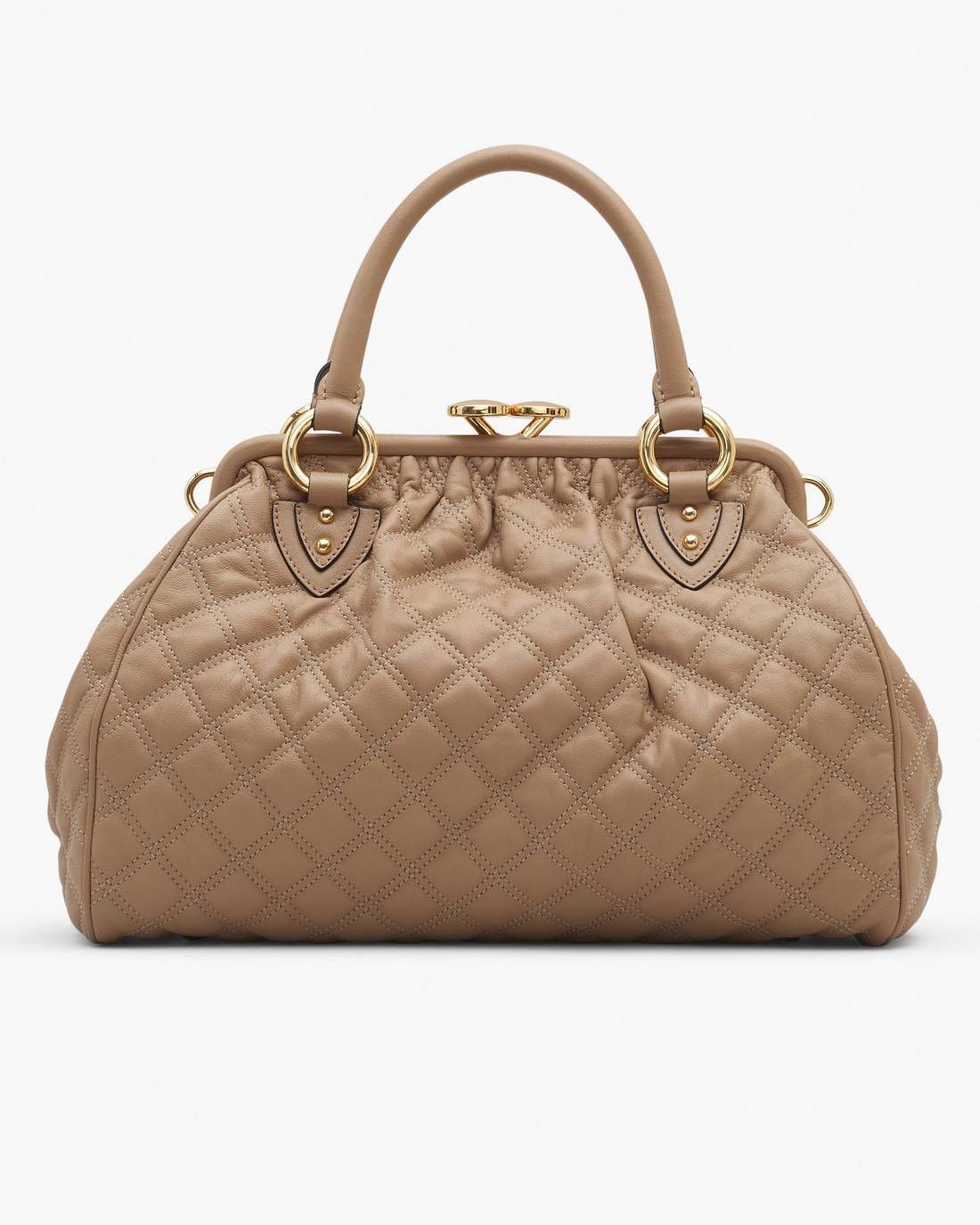 Re-Edition Quilted Leather Stam Bag Camel - Marc Jacobs