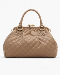 Re-Edition Quilted Leather Stam Bag Camel - Marc Jacobs